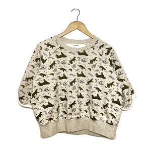 Patterned Crew Neck Sweater